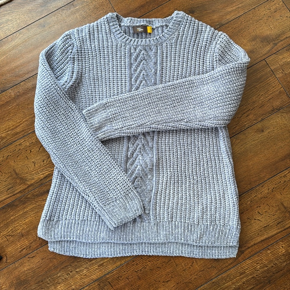 Cozy Blue Knit Sweater